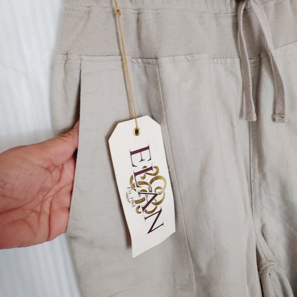 ELAN LINEN JOGGER - NATURAL - S - Picture 4 of 8